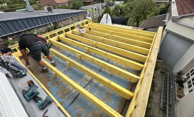 Création nouveau plancher et accrotère 