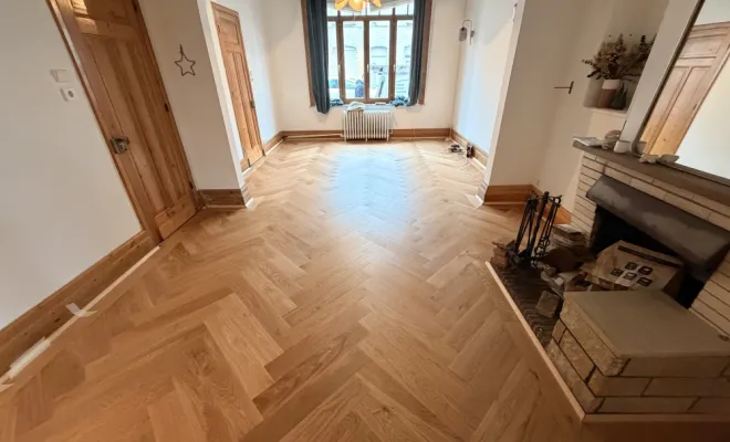 Réfection parquet bois chêne bâton rompu , Lille, ALEX & SAM