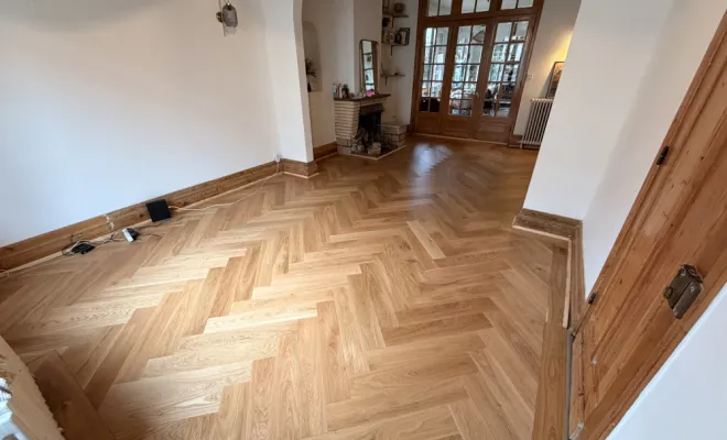 Réfection parquet bois chêne bâton rompu , Lille, ALEX & SAM